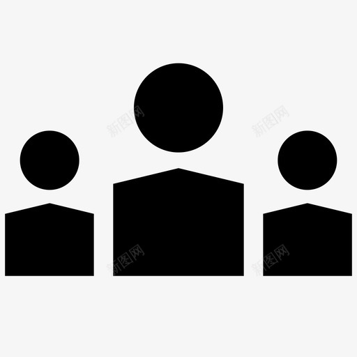 组合作人图标svg_新图网 https://ixintu.com 人 合作 用户 组