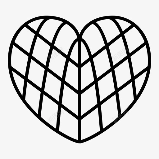 心笼铁笼笼图标svg_新图网 https://ixintu.com 俘获 心笼 爱 笼 铁笼