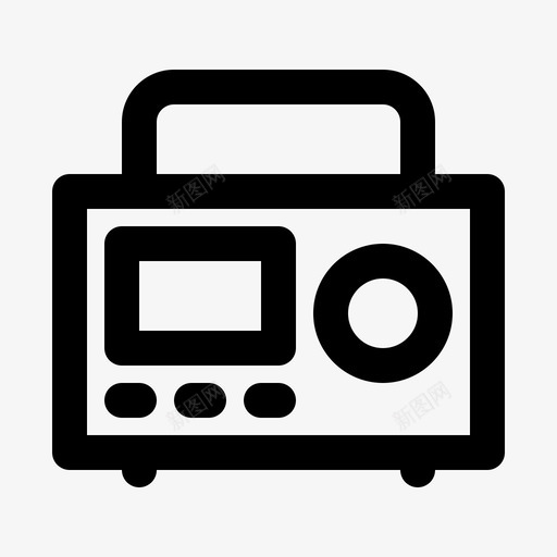 互联网收音机消费电子产品设备图标svg_新图网 https://ixintu.com 互联网收音机 消费电子产品 电子设备 硬件 设备