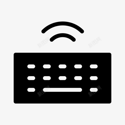 无线键盘消费电子产品设备图标svg_新图网 https://ixintu.com 无线键盘 消费电子产品 电子设备 硬件 设备
