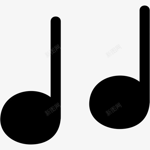 音符乐器音乐图标svg_新图网 https://ixintu.com 乐器 歌曲 钢琴 音乐 音符