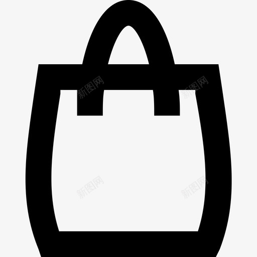 购物袋手提袋系列必需品图标2svg_新图网 https://ixintu.com 手提袋 系列必需品图标2 购物袋