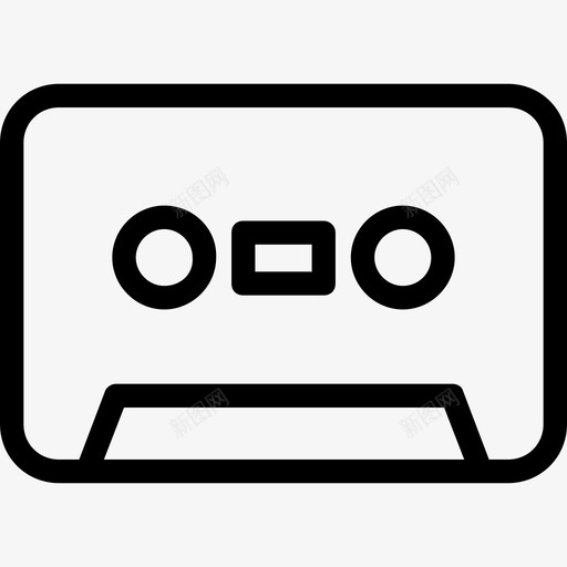 盒式磁带音频磁带小型盒式磁带图标svg_新图网 https://ixintu.com 小型盒式磁带 电子图标 盒式磁带 音频磁带