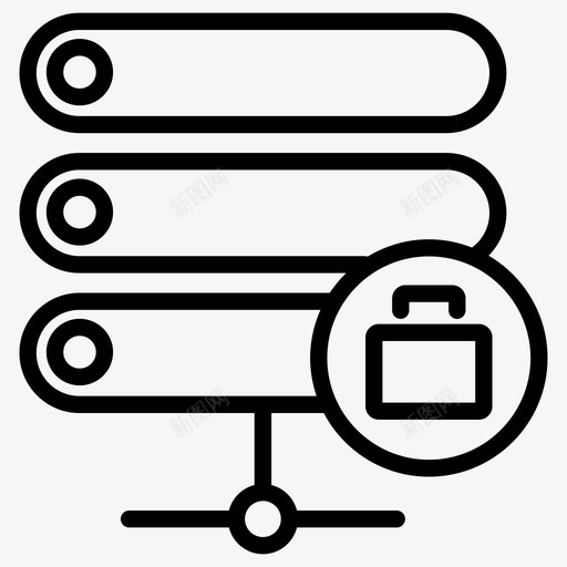 服务器业务数据存储图标svg_新图网 https://ixintu.com 业务 数据存储 服务器 资金