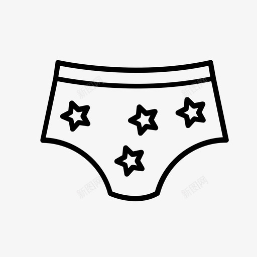 内衣内裤裤子图标svg_新图网 https://ixintu.com 内衣 内裤 裤子