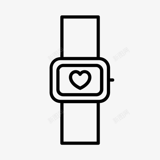 健身跟踪器运动健身房图标svg_新图网 https://ixintu.com 健身房 健身跟踪器 心脏健康 普拉提 瑜伽 运动