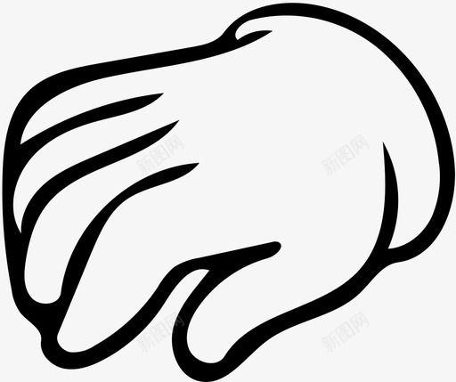 抓取手势手套图标svg_新图网 https://ixintu.com 手 手势 手套 手拉手套 抓取 捡拾器