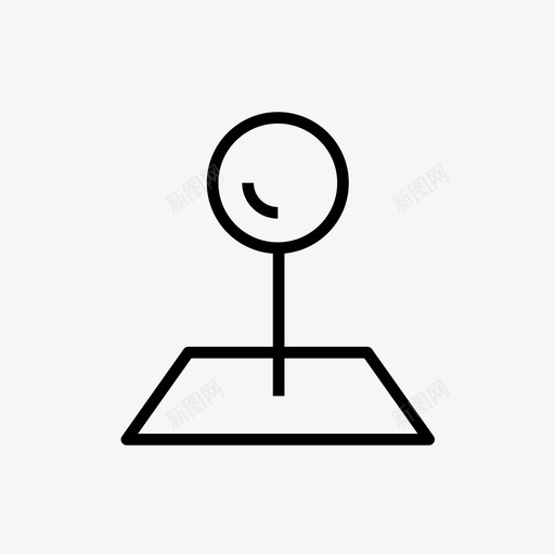 引脚位置标记目标图标svg_新图网 https://ixintu.com 地图和位置细线图标集 引脚位置 标记 目标