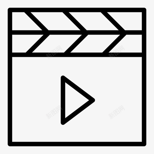 拍板电影院导演图标svg_新图网 https://ixintu.com 导演 戏剧 拍板 电影 电影视频大纲 电影院