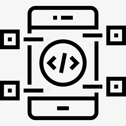 api接口应用程序开发图标svg_新图网 https://ixintu.com api接口 应用程序 开发 移动 程序 网页设计和开发