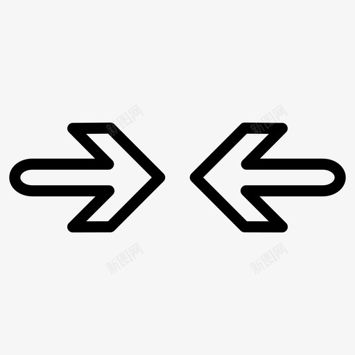 最小化箭头方向图标svg_新图网 https://ixintu.com 小 方向 最小化 箭头 箭头vol2 路径