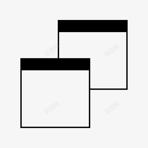 窗口文件夹监视器图标svg_新图网 https://ixintu.com web图标 屏幕 文件夹 监视器 窗口 页面