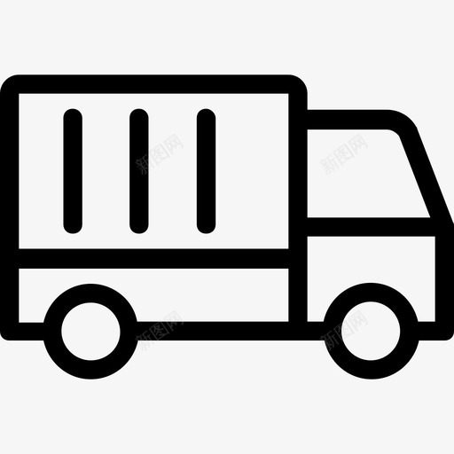 送货车货物商用车图标svg_新图网 https://ixintu.com 商用车 货物 运输 运输线路图标 送货卡车 送货车