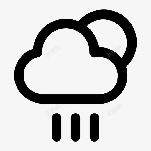 云大气眩晕图标svg_新图网 https://ixintu.com 云 大气 天气 天气图标 眩晕 雨
