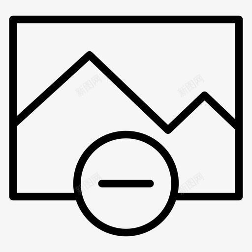 删除图像照片摄影图标svg_新图网 https://ixintu.com 删除图像 占位符 摄影 照片