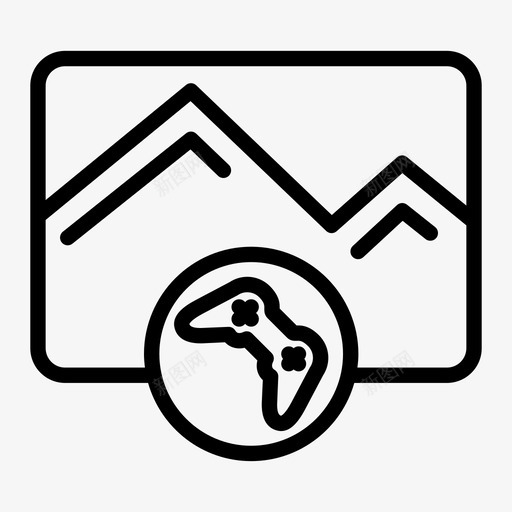 游戏库图像风景图标svg_新图网 https://ixintu.com 图像 摄影 游戏库 照片 风景