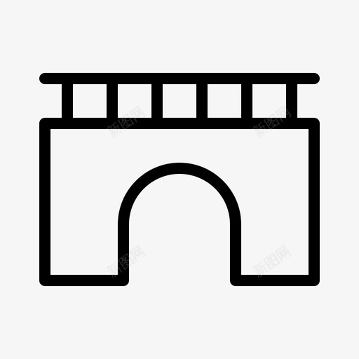 桥城市位置图标svg_新图网 https://ixintu.com 位置 地图 城市 城镇 桥