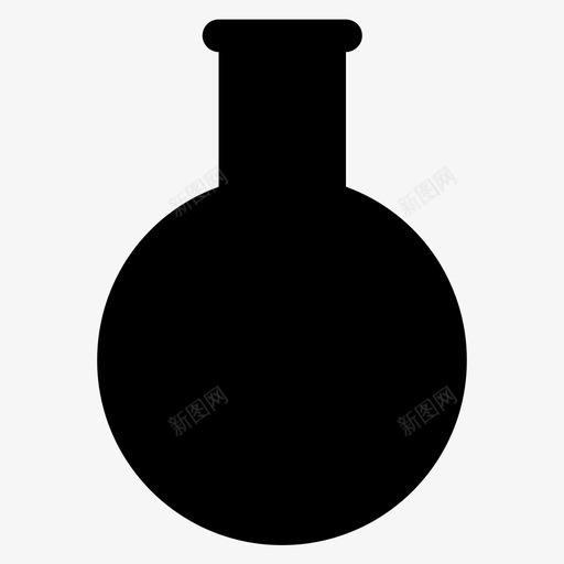 平底化学实验图标svg_新图网 https://ixintu.com 化学 化学仪器 实验 实验室 平底 烧瓶