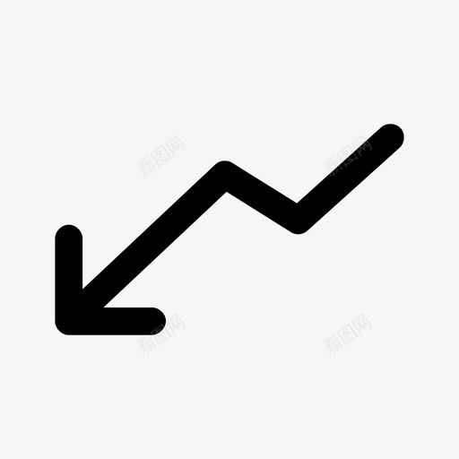 下降趋势增加收入增加销售额图标svg_新图网 https://ixintu.com 下降趋势 增加业务 增加收入 增加销售额