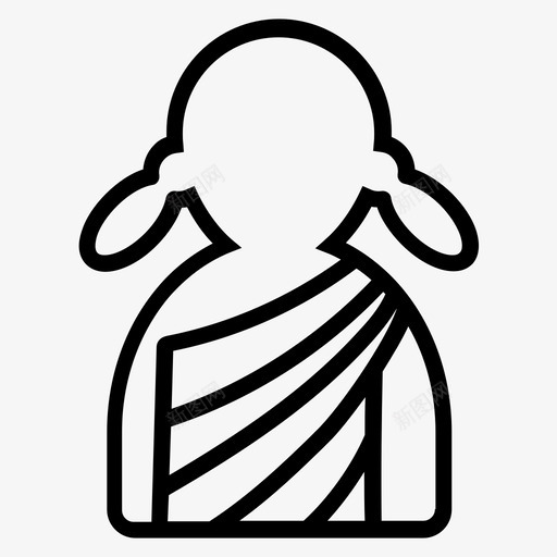 哲学家古希腊学者图标svg_新图网 https://ixintu.com 使用者和行动 古希腊 哲学家 学者
