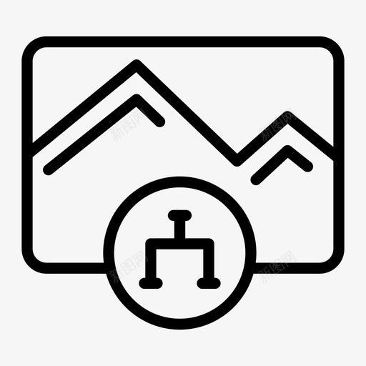 链接库图像风景图标svg_新图网 https://ixintu.com 图像 摄影 照片 链接库 风景