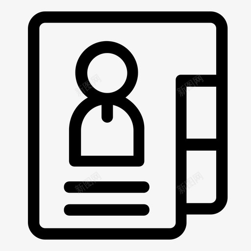 文件夹文档信息图标svg_新图网 https://ixintu.com 人员 信息 工作 文件夹 文档 页面