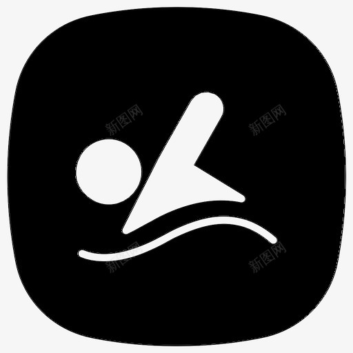 游泳湖水微笑图标svg_新图网 https://ixintu.com 微笑 游泳 游泳池 湖水