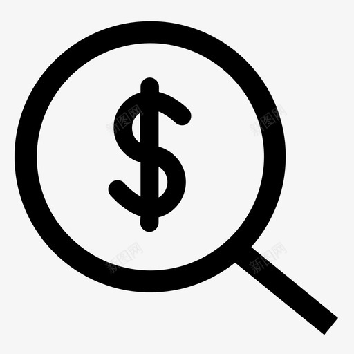 基金扫描账户搜索图标svg_新图网 https://ixintu.com 基金 扫描账户 搜索 财政调查 货币金融