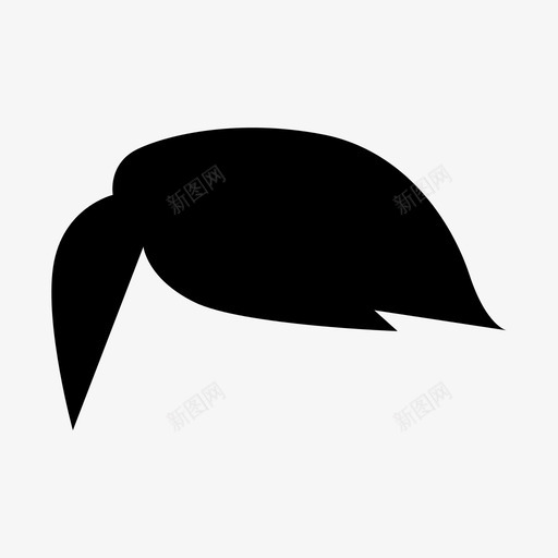 头发假发身体部位图标svg_新图网 https://ixintu.com 假发 头发 身体部位
