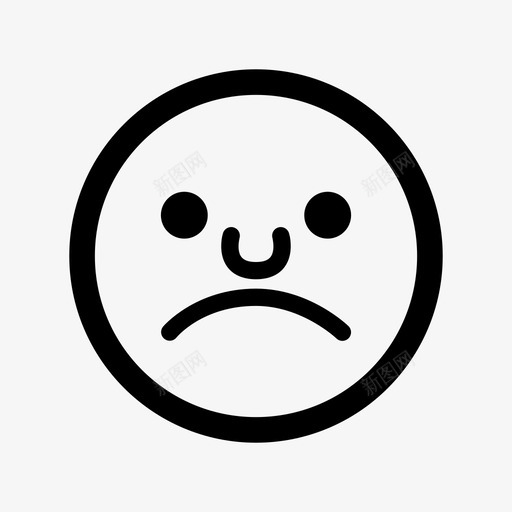 愁眉苦脸笑脸图标svg_新图网 https://ixintu.com 愁眉苦脸 笑脸