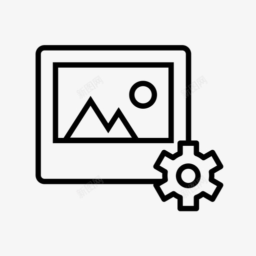 图像设置图像编辑照片设置图标svg_新图网 https://ixintu.com 图像编辑 图像设置 文件和文件夹细线图标设置 照片设置