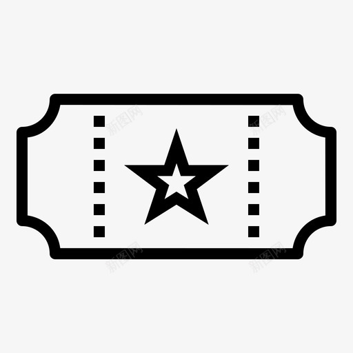 电影票电影院剧院图标svg_新图网 https://ixintu.com 剧院 电影和电影院 电影票 电影院