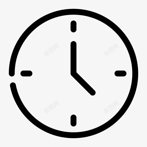 钟面钟挂钟图标svg_新图网 https://ixintu.com 手表 挂钟 钟 面钟
