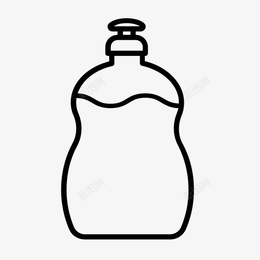 洗涤剂清洁剂清洁用品图标svg_新图网 https://ixintu.com 家务 洗涤剂 洗涤液 清洁剂 清洁用品