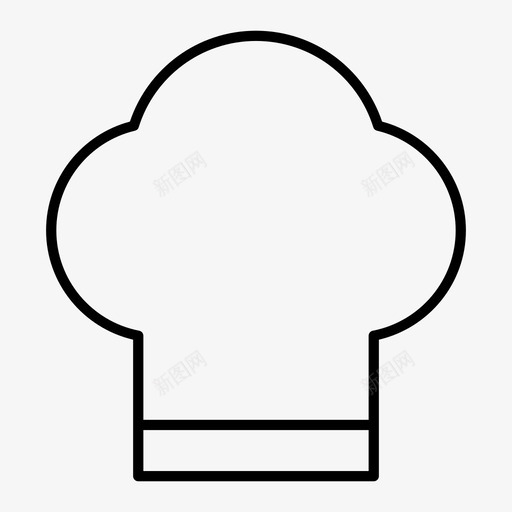 toque厨师厨师帽图标svg_新图网 https://ixintu.com toque 厨师 厨师帽 流行
