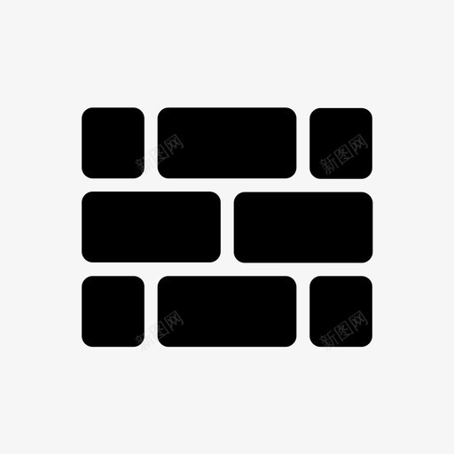 墙砖墙砖图标svg_新图网 https://ixintu.com 墙 建筑 建筑构件 砖 砖墙 隔墙