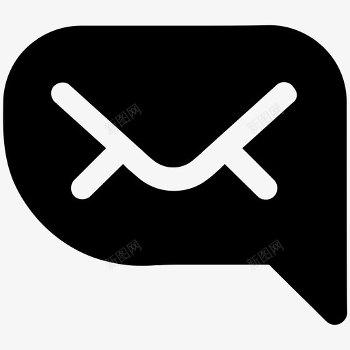 信息通讯电子邮件图标svg_新图网 https://ixintu.com 信封 信息 搜索引擎优化和网络图标 电子邮件 通讯