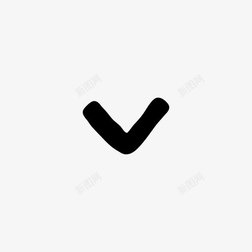 V形向下手绘手绘材质标图标svg_新图网 https://ixintu.com V形向下 手绘 手绘材质设计图标
