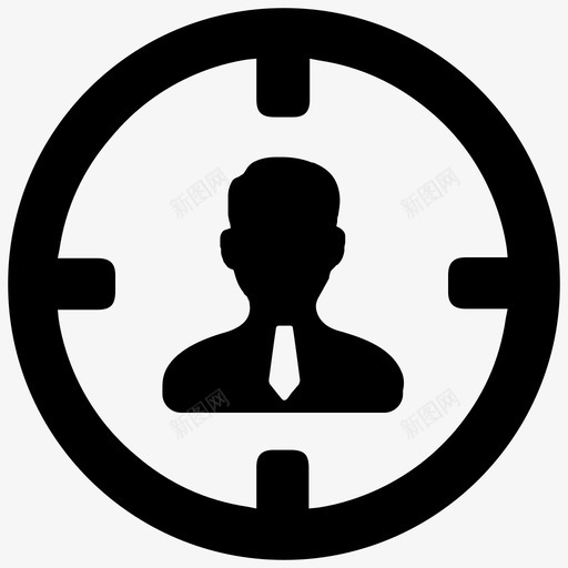 目标用户业务客户图标svg_新图网 https://ixintu.com 业务 客户 市场营销 电子商务 目标用户
