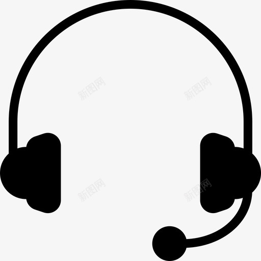耳机音频音乐图标svg_新图网 https://ixintu.com smashicons音乐2solid 声音 播放 耳机 音乐 音频