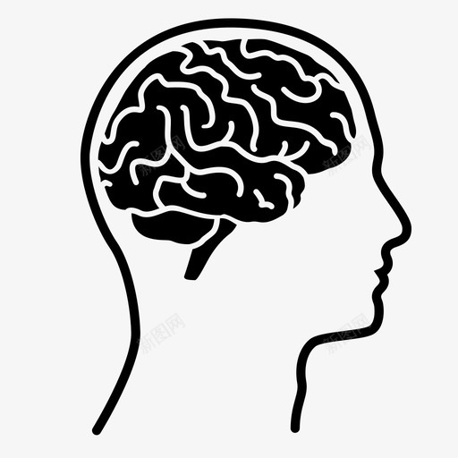 大脑人脑智力图标svg_新图网 https://ixintu.com 人脑 医学图标 大脑 头脑 智力