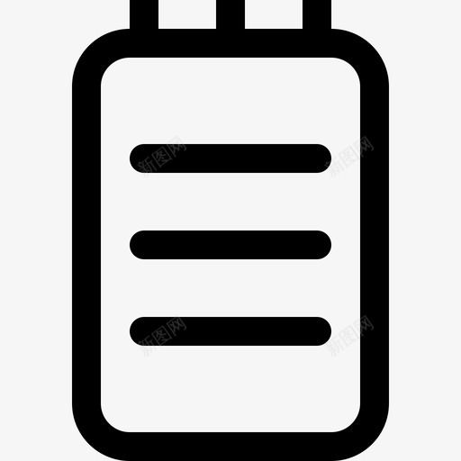 带弹簧的笔记本矩形符号bigmug线线性图标svg_新图网 https://ixintu.com bigmug线 带弹簧的笔记本矩形符号 线性