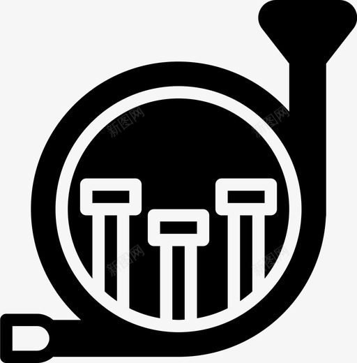 法国喇叭音频音乐图标svg_新图网 https://ixintu.com smashicons音乐2固态 声音 法国喇叭 音乐 音频