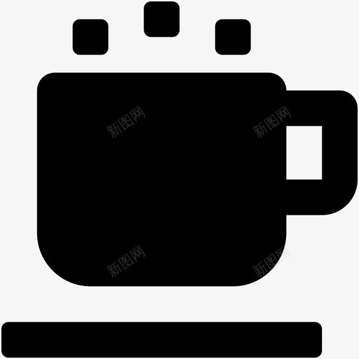 热茶咖啡杯热饮图标svg_新图网 https://ixintu.com 咖啡杯 热茶 热饮 网页和用户界面字体图标 茶杯