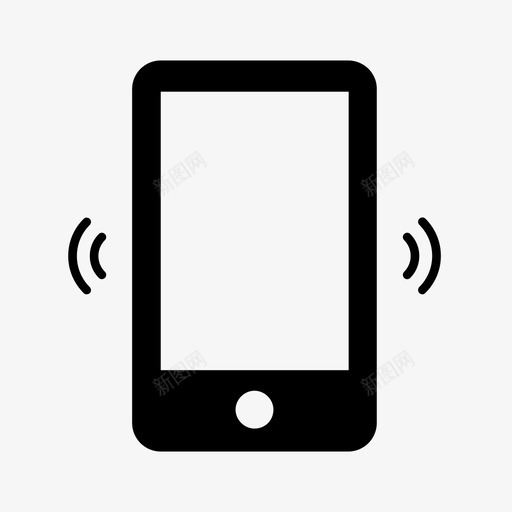 振动模式呼叫通知图标svg_新图网 https://ixintu.com 呼叫 振动模式 电话 通知