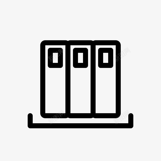 书架图书馆书房图标svg_新图网 https://ixintu.com 书房 书架 图书馆 教育图标