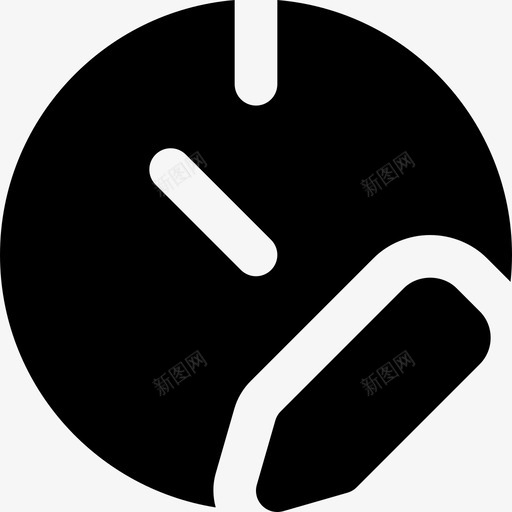 编辑秒表通信交互图标svg_新图网 https://ixintu.com smashicons交互mdsolid 交互 界面 编辑秒表 通信