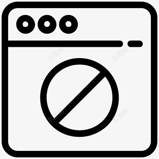 被阻止的网站拒绝访问找不到页面图标svg_新图网 https://ixintu.com 不存在 受限网站 找不到页面 拒绝访问 网页审查 网页设计图标 被阻止的网站