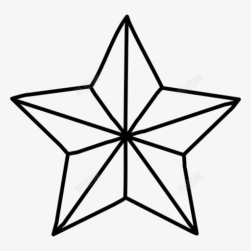 圣诞星假日冬天图标svg_新图网 https://ixintu.com 假日 冬天 圣诞快乐 圣诞星 圣诞节