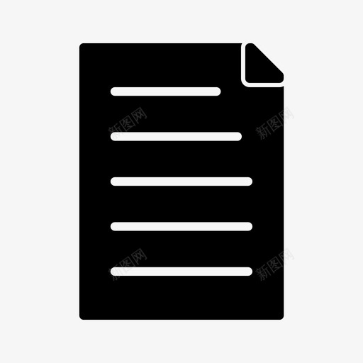 文档标记页面图标svg_新图网 https://ixintu.com 报告 搜索引擎优化字形 文档 标记 纸张 页面
